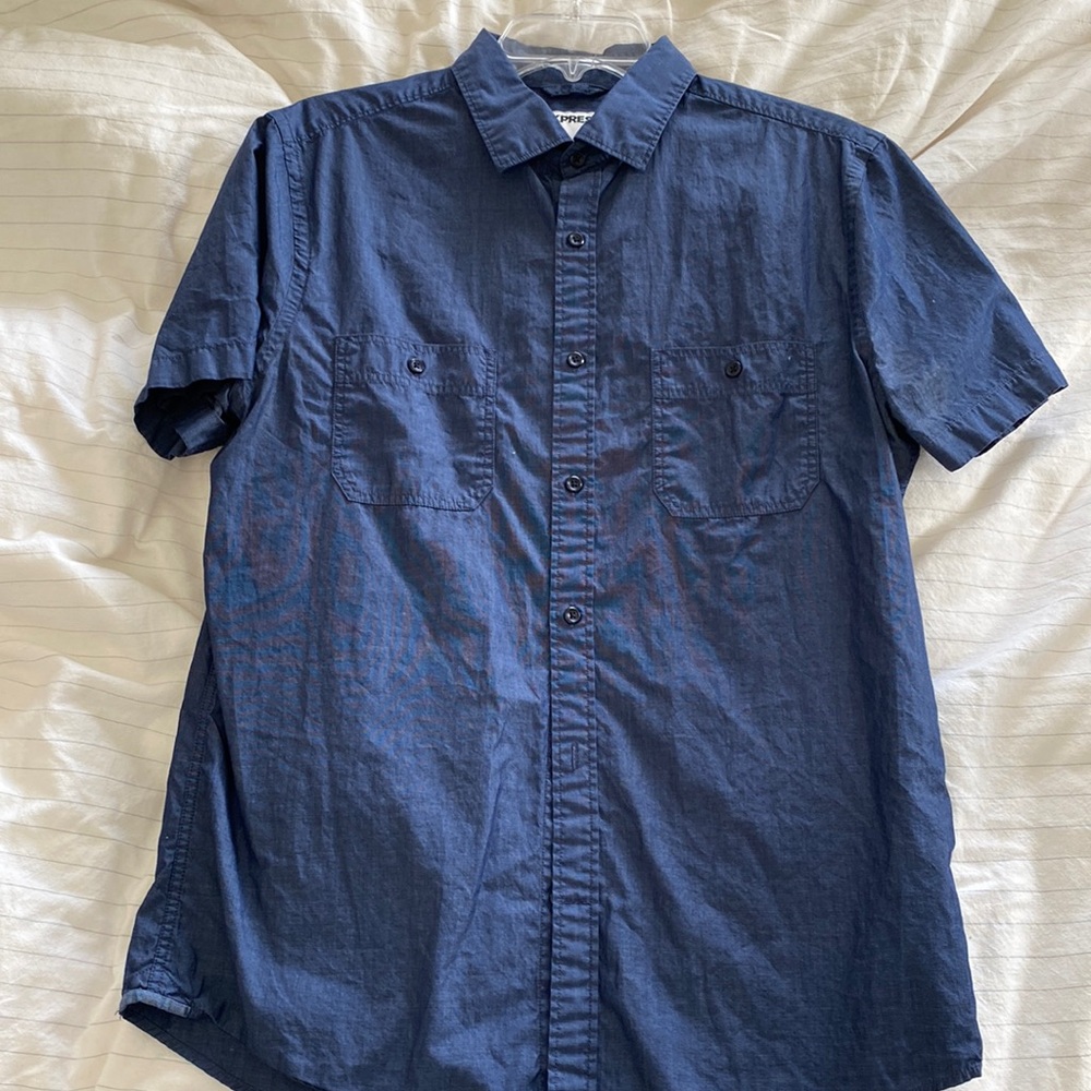 Express Short Sleeve Button Down - image 1